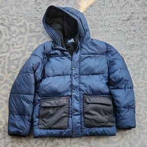 Michael Kors Big Kids Puffer Jacket Navy Black 18/20